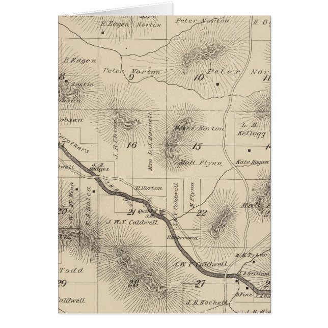T24S R28E Tulare County Section Map (Front)