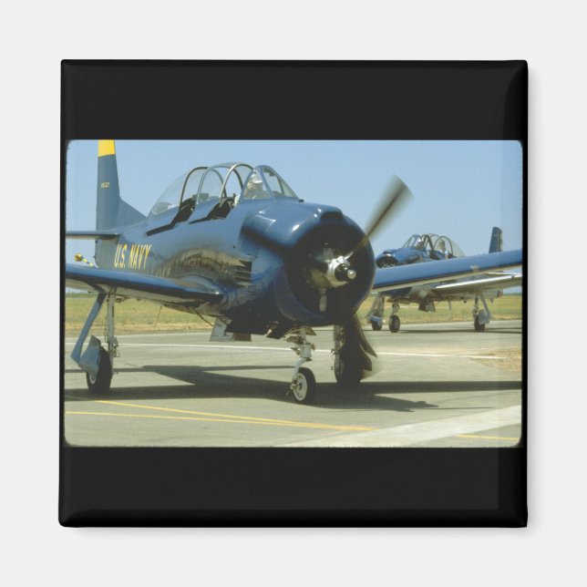 T28, Blue Frontal. (plane;t28_WWII Planes Magnet (Front)
