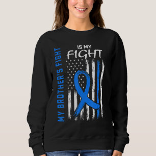 T2 Diabetes Awareness Brother American Flag His Fi Sweatshirt