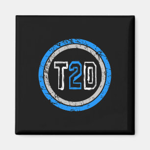 T2D Blue Emblem Type 2 Diabetes Awareness  Magnet