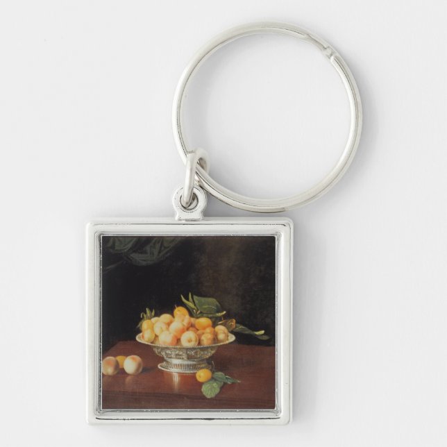 T32176 Still Life of Peaches, c.1700 Key Ring (Front)
