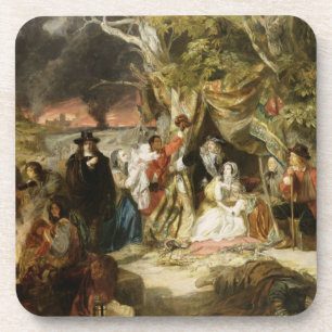 T32191 Highgate Fields During the Great Fire of Lo Coaster
