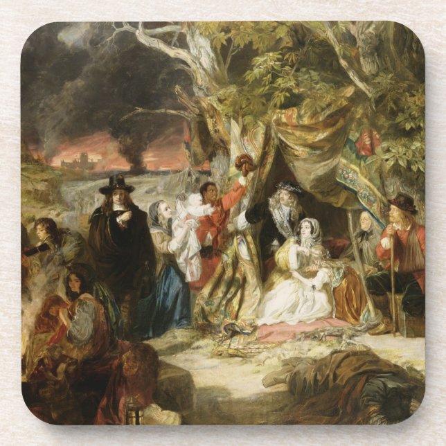 T32191 Highgate Fields During the Great Fire of Lo Coaster (Front)