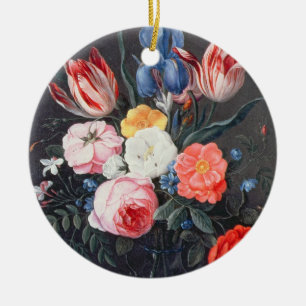 T32511 Still Life of Flowers in a Vase, 1661 (see Ceramic Tree Decoration