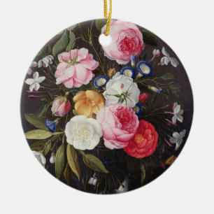 T32512 Still Life of Flowers in a Vase, 1661 (see Ceramic Tree Decoration