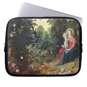 T32789 The Madonna and Child in a Landscape (panel Laptop Sleeve