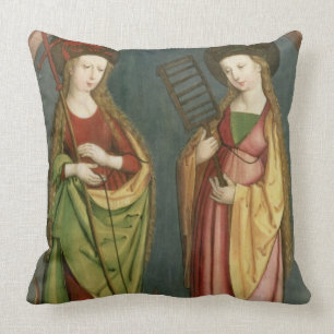 T32982 St. Margaret of Antioch and St. Faith, c.15 Cushion