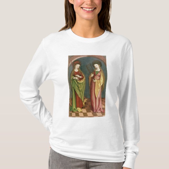 T32982 St. Margaret of Antioch and St. Faith, c.15 T-Shirt (Front)