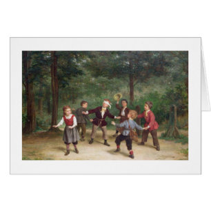 T33268 Blind Man's Buff 91316me; children; playing
