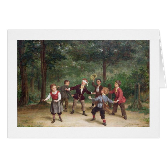 T33268 Blind Man's Buff 91316me; children; playing (Front Horizontal)