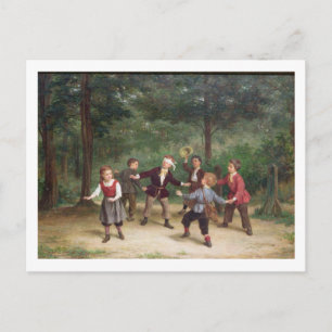 T33268 Blind Man's Buff 91316me; children; playing Postcard