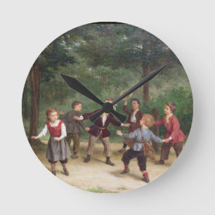 T33268 Blind Man's Buff 91316me; children; playing Round Clock