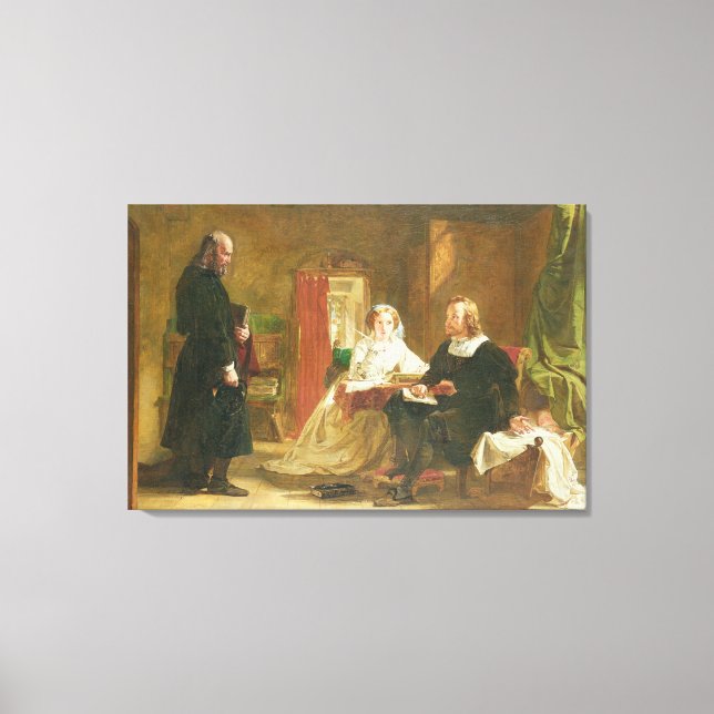 T33679 A Question of Faith, 1863 Canvas Print (Front)
