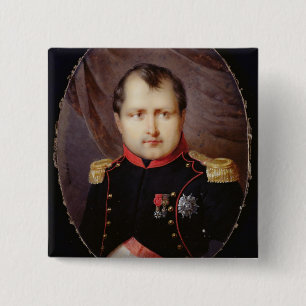 T34002 Portrait Miniature of Napoleon I (1769-1821 15 Cm Square Badge