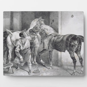 T34894 The English Farrier, 1822 (litho) Plaque