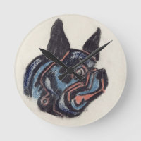 T35228 Dog (pastel on paper)