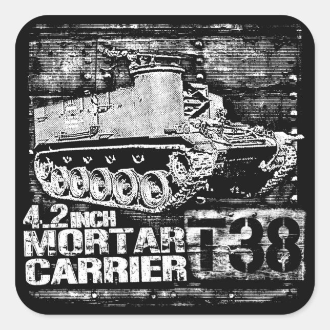 T38 4.2 inch Mortar Carrier Square Sticker (Front)