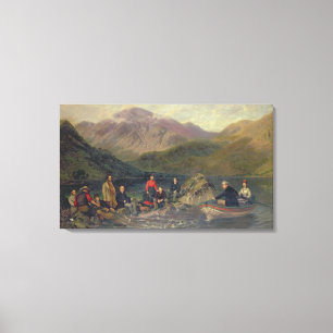T7833 Fishing at Haweswater Canvas Print