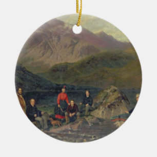 T7833 Fishing at Haweswater Ceramic Tree Decoration
