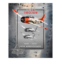 T-28 Trojan 74th Anniversary Poster