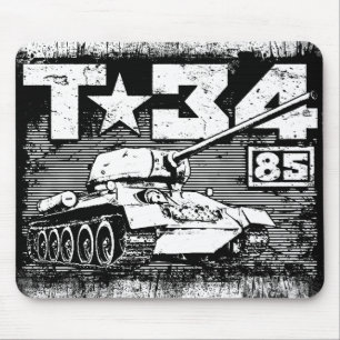 T-34-85 Soviet medium tank Mouse Pad