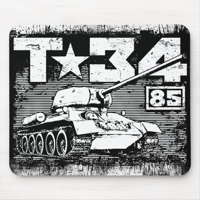 T-34-85 Soviet medium tank Mouse Pad (Front)