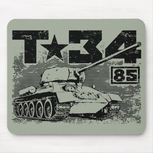 T-34-85 Soviet medium tank Mouse Pad (Front)