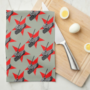 T-34-85 Soviet medium tank Tea Towel