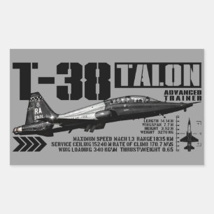 T-38 Talon Rectangular Sticker