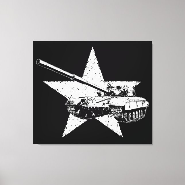 T-64 Main battle tank Canvas Print (Front)