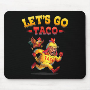 T.a.c.o Funny Let's Go Taco Shirt Men Women Mouse Pad
