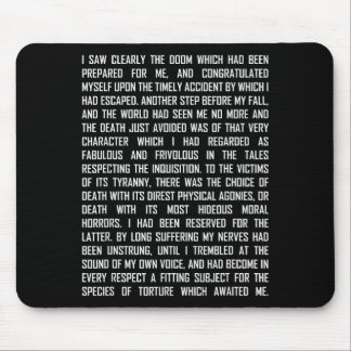 T And The Pendulum Edgar Allan E Etry Excerpt Mouse Pad