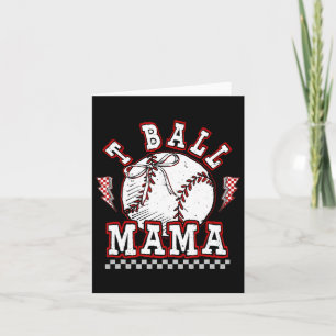 T-ball Mama Game Day Baseball Mum Softball Player  Card