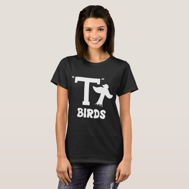 T Birds Funny Tbirds Gang Grease 70S Black Basic M T-Shirt (Front Full)