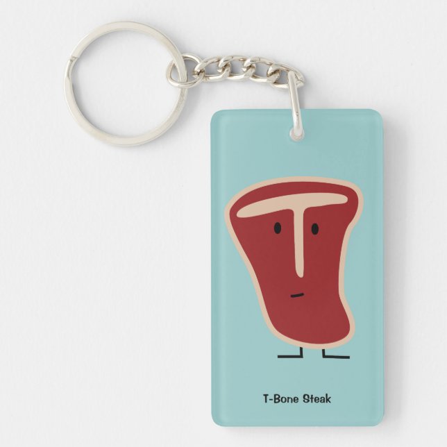 T-bone steak key chain (Front)