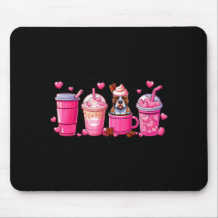 T Bull Inside Cup Coffees Lover Valentine's Day He Mouse Pad