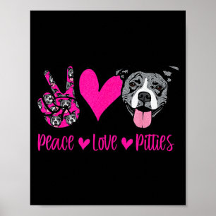 T Bull Lives Ttie Puppy Dog Mom Ladies Tbull Poster