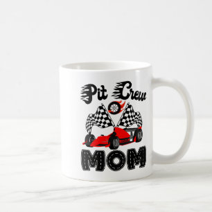 T Crew Mom Racing Car Birthday Boy Family Matching Coffee Mug