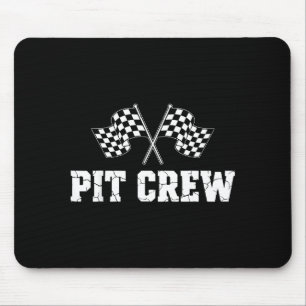 T Crew Race Car Birthday Party Family Matching Car Mouse Pad