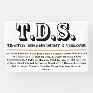 T.D.S. TRAITOR DERANGEMENT SYNDROME BANNER