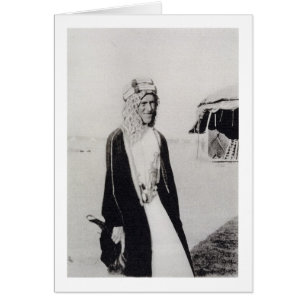 T. E. Lawrence in Arab Dress (b/w photo)