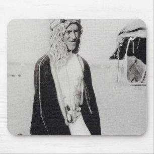 T. E. Lawrence in Arab Dress (b/w photo) Mouse Pad