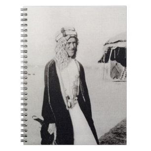 T. E. Lawrence in Arab Dress (b/w photo) Spiral Notebook