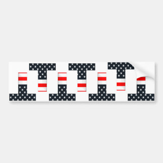 T Flag Bumper Sticker