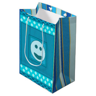 T&G VStripes Smile Tile Gift Bag