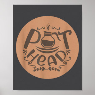 T-head Funny Coffee Caffeine Baristas And Coffee L Poster