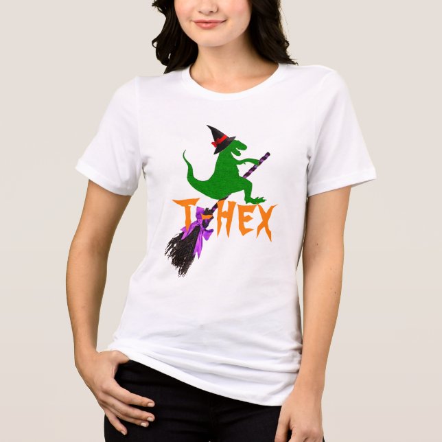 "T-Hex" Funny Halloween Tee - T-Rex Costume (Front)