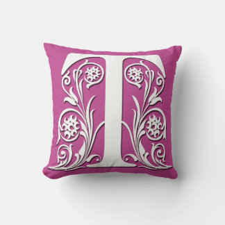 T Initial letter Monogram - Cushion