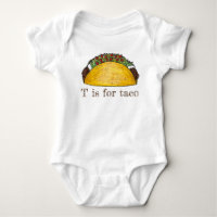T is for Taco Mexican Food Alphabet Letter T