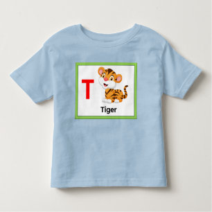 T is for Tiger Toddler T-Shirt